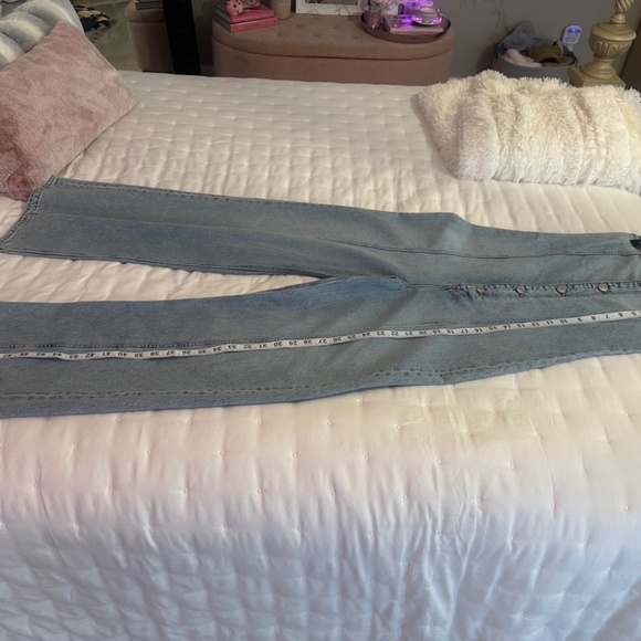 NWT Zara TRF Strapless Off Shoulder Denim Jumpsuit Size XS - Picture 15 of 16